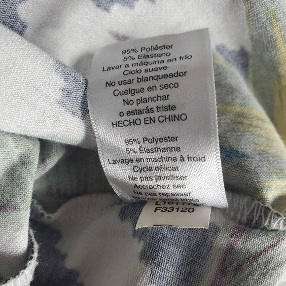 Lularoe Dress Womens L Tropical T-Shirt Short Sleeve Knee Length Pockets Swing - Picture 7 of 12